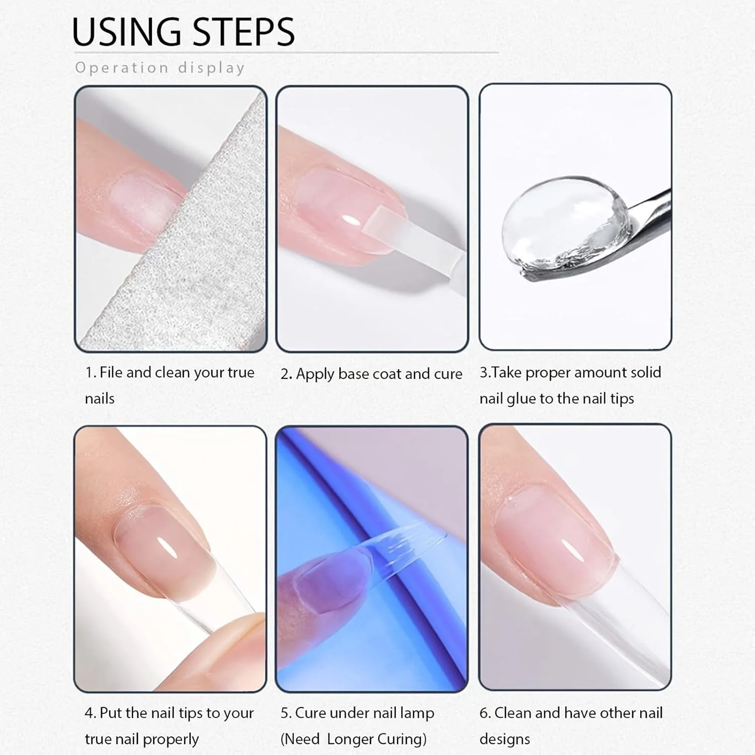 ژل سه بعدی، چسب تیپ اکستنشن بدون آب سه بعدی - ژل قالب گیری مانیکور | برای نگین، گل، فویل، طراحی ناخن، مانیکور سالنی، پدیکور، ناخن پا، فرنچ