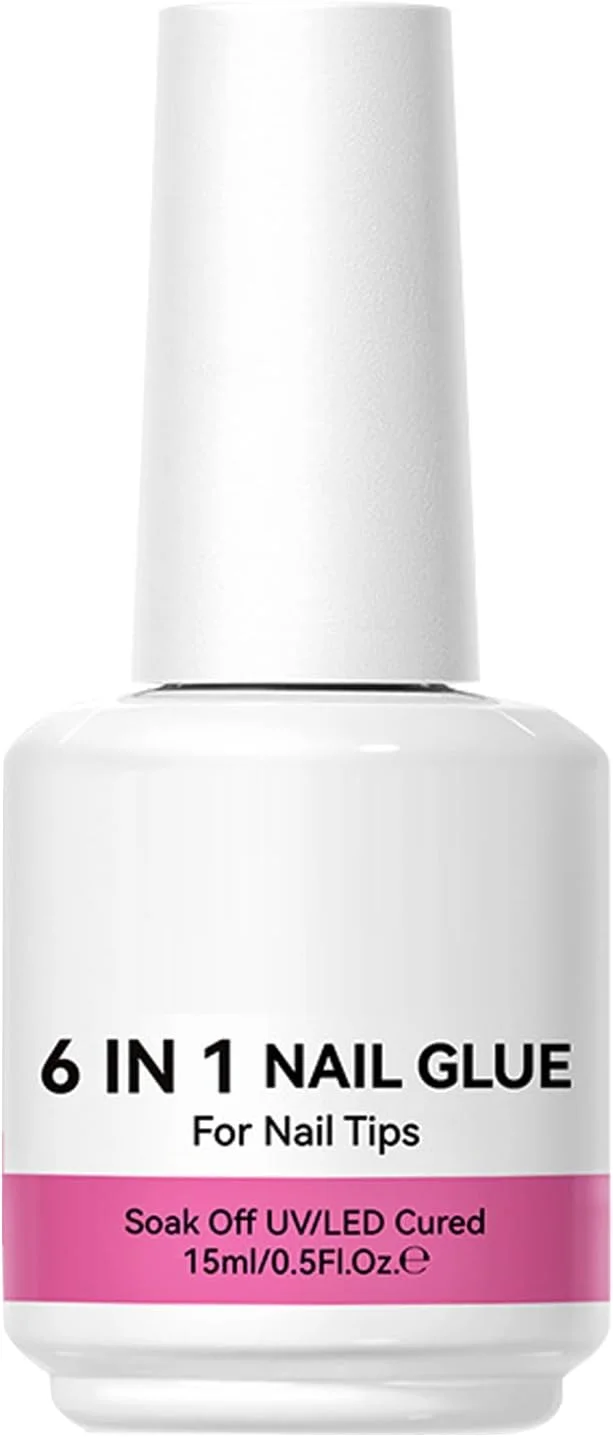 ژل کاشت ناخن | چسب اکستنشن، چسب تقویت کننده 6 در 1، چسب قالب گیری، ژل بیس کت برای مبتدیان، دختران و بانوان