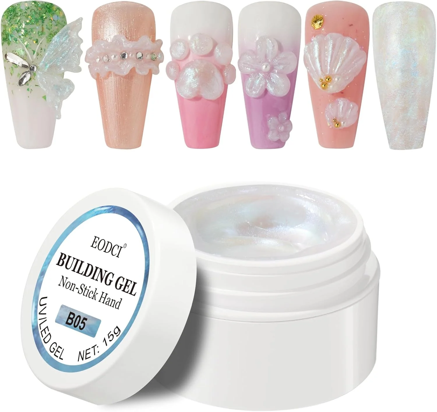 ژل بیلدر جامد برای ناخن، 15 گرم ژل چسب ناخن جامد، اکستنشن ژل ناخن، مجسمه سازی سه بعدی ناخن، ژل اکریلیک برای ناخن، ژل بیلدر برای سالن ناخن