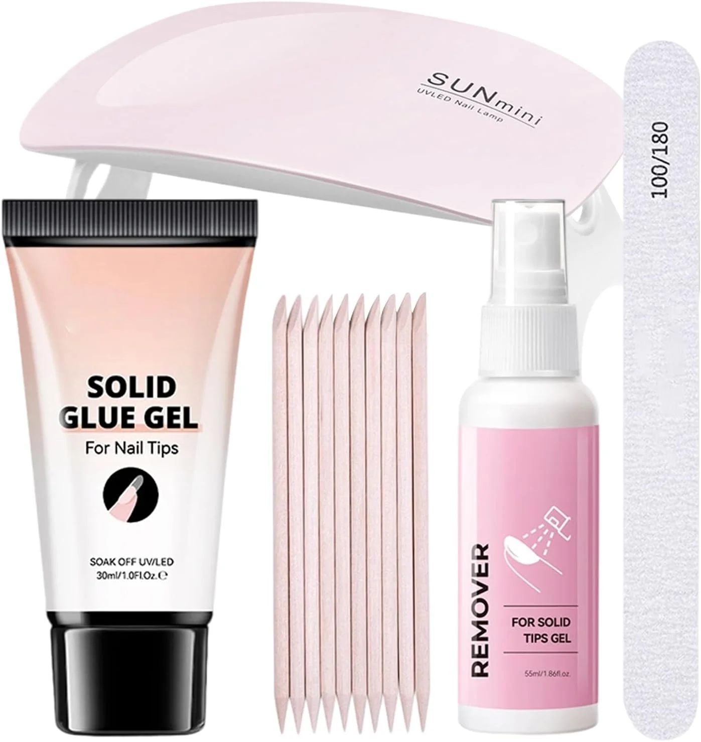 چسب ناخن محکم | ژل چسب اکریلیک، کیت مانیکور زنانه مناسب برای کار، تابستان، منزل، دختران، جشن کریسمس، مهمانی، مسافرت، مدرسه و عروسی