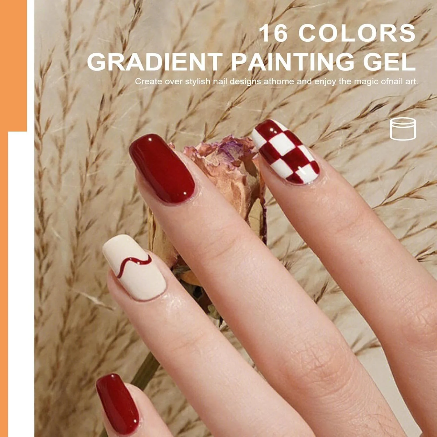 ژل ناخن، ژل لاک رنگارنگ | چسب جامد حرفه ای برای طراحی ناخن، مناسب برای سفر، منزل، سالن، بانوان، خانواده، همکاران و مبتدیان