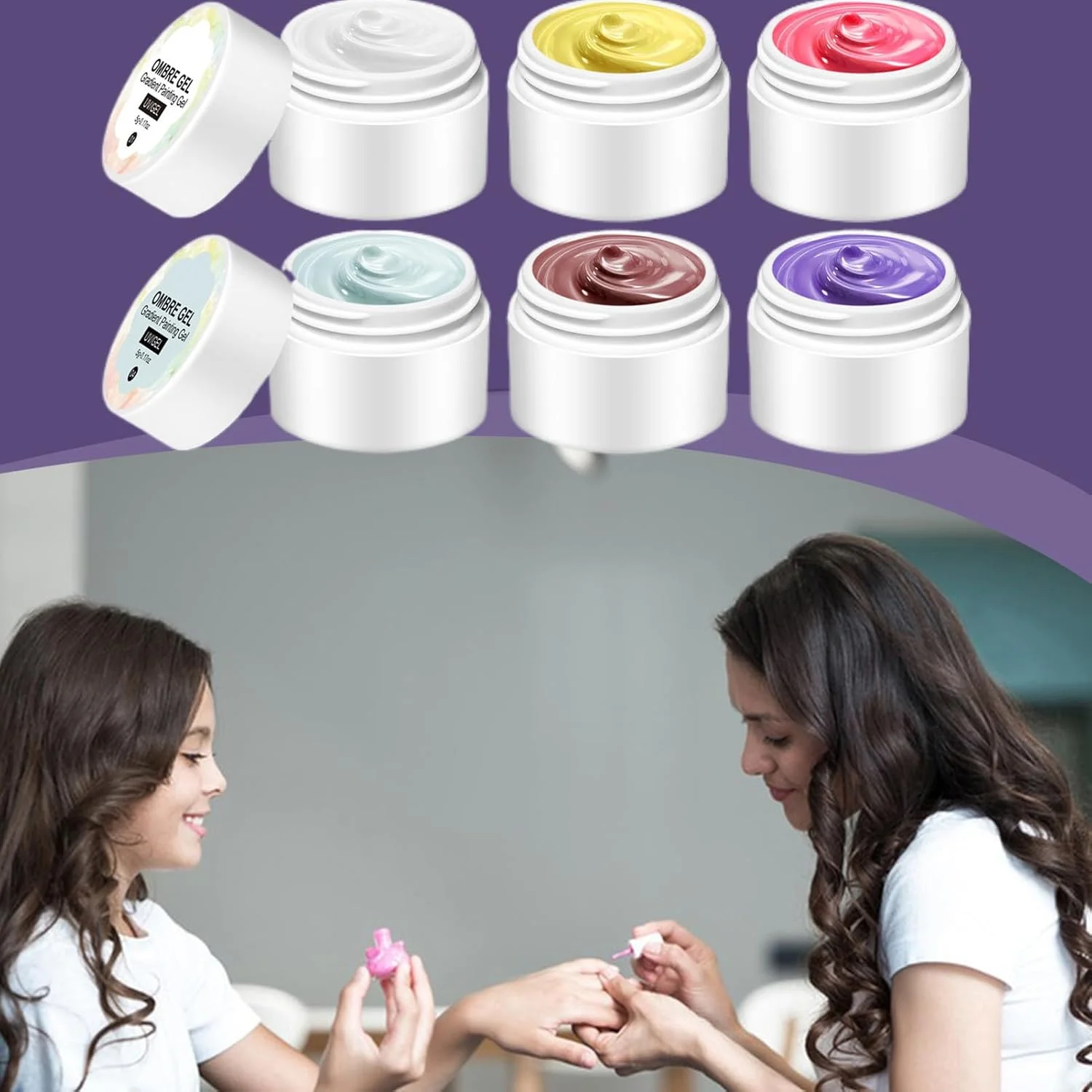 ژل ناخن، ژل لاک رنگارنگ | چسب جامد حرفه ای برای طراحی ناخن، مناسب برای سفر، منزل، سالن، بانوان، خانواده، همکاران و مبتدیان