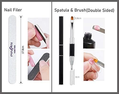 کیت ژل پولی برای کاشت ناخن حرفه ای به همراه تاپ کت، بیس کت و دستگاه UV کیت ژل پولی برای کاشت ناخن حرفه ای به همراه تاپ کت، بیس کت و دستگاه UV