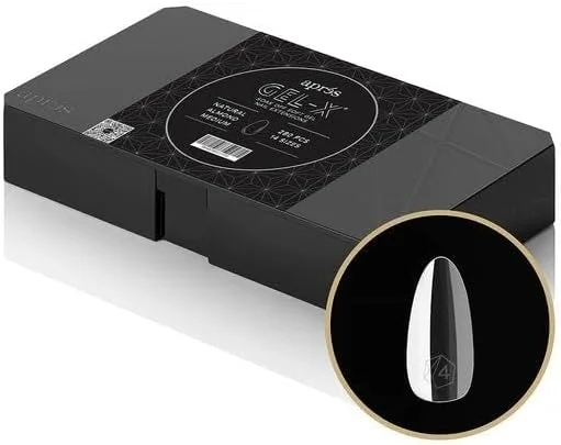 کیت شروع ناخن حرفه ای ژل آپرس، 14 سایز 00-9 شامل سایزهای نیمه، کیت اکستنشن نوک ناخن ژل نرم، نسخه 2025 (بادامی طبیعی متوسط)