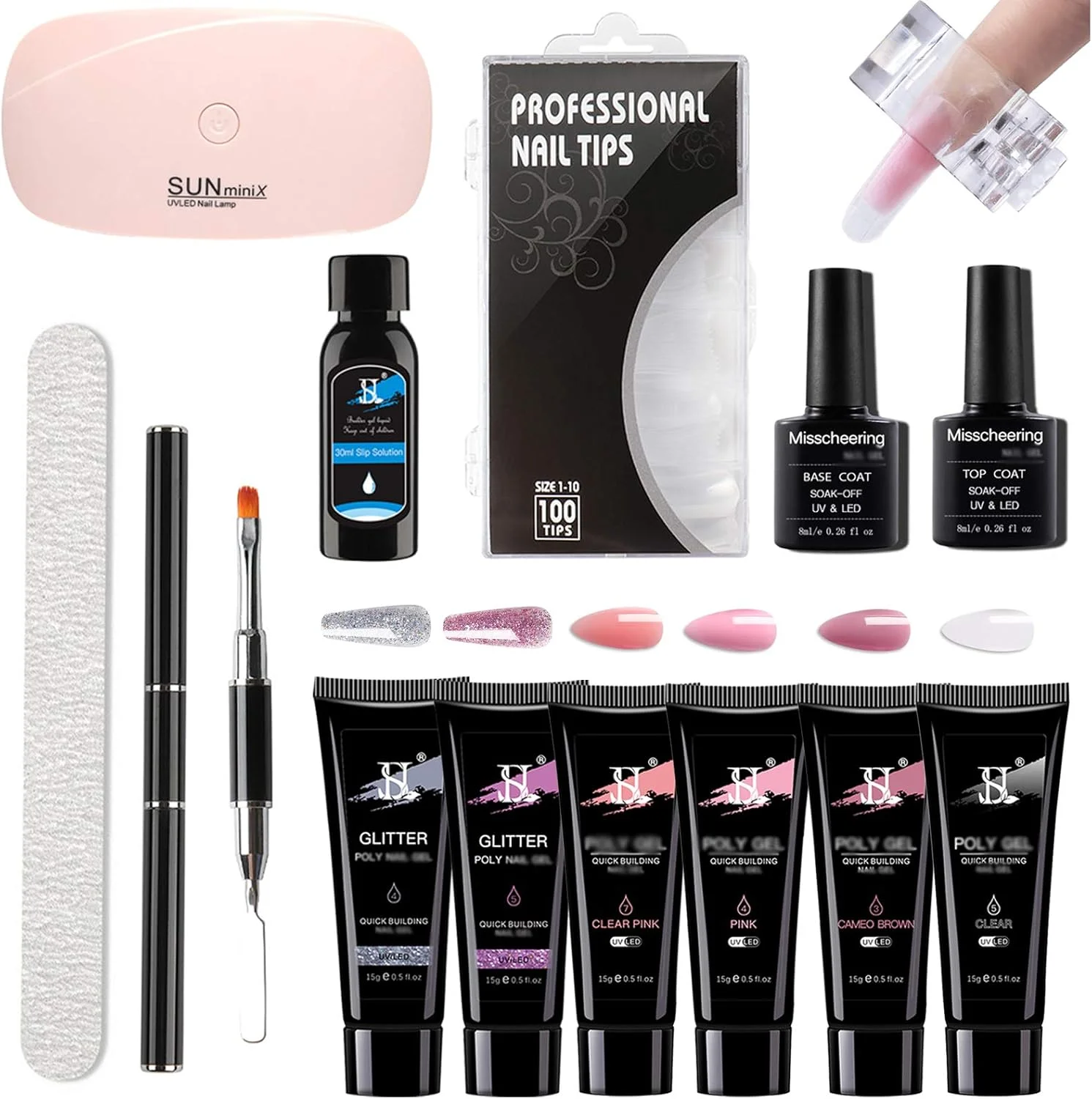 ست ابزار مانیکور Irovami، ست چسب اکستنشن و دستگاه لایت فتوتراپی ناخن، ابزار حرفه ای مانیکور، قابل حمل برای استفاده روزانه در منزل ست ابزار مانیکور Irovami، ست چسب اکستنشن و دستگاه لایت فتوتراپی ناخن، ابزار حرفه ای مانیکور، قابل حمل برای استفاده روزانه در منزل