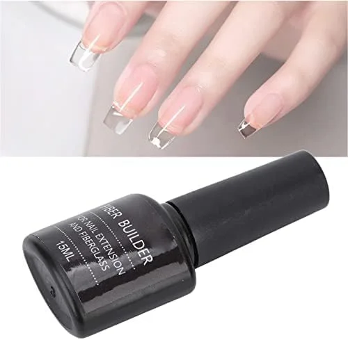 کیت الیاف فایبرگلاس اکستنشن ناخن، چسب سازنده اکستنشن ناخن، سایز قابل تنظیم، ابزار تقویت ناخن طبیعی و محکم