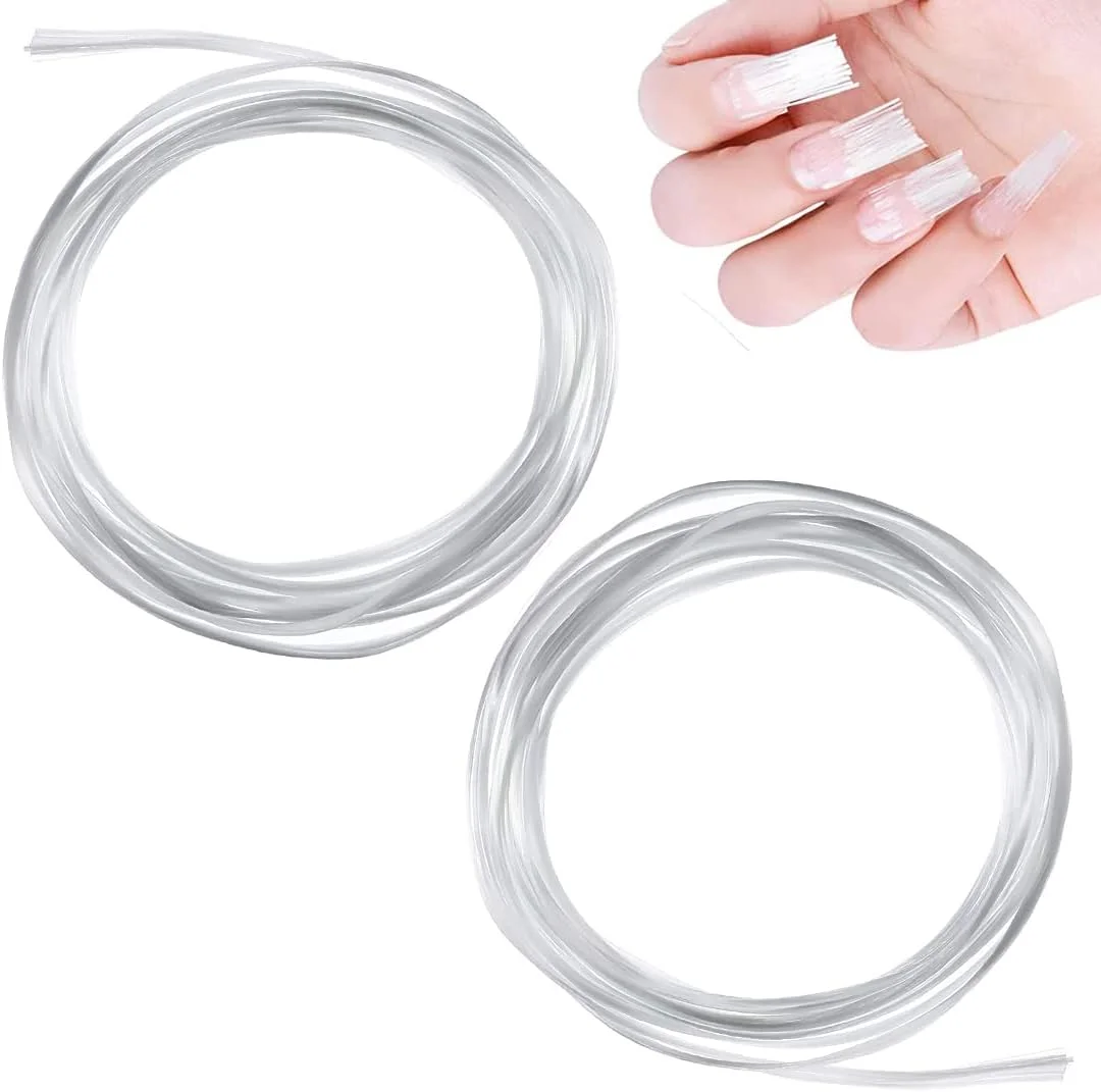 الیاف اکستنشن ناخن، کیت اکستنشن ناخن فایبرگلاس 400 سانتی متری، ابزار الیاف بلند کننده ناخن با قابلیت تنظیم شکل، ناخن فایبرگلاس DIY، مناسب استفاده شخصی در منزل و سالن آرایش ناخن