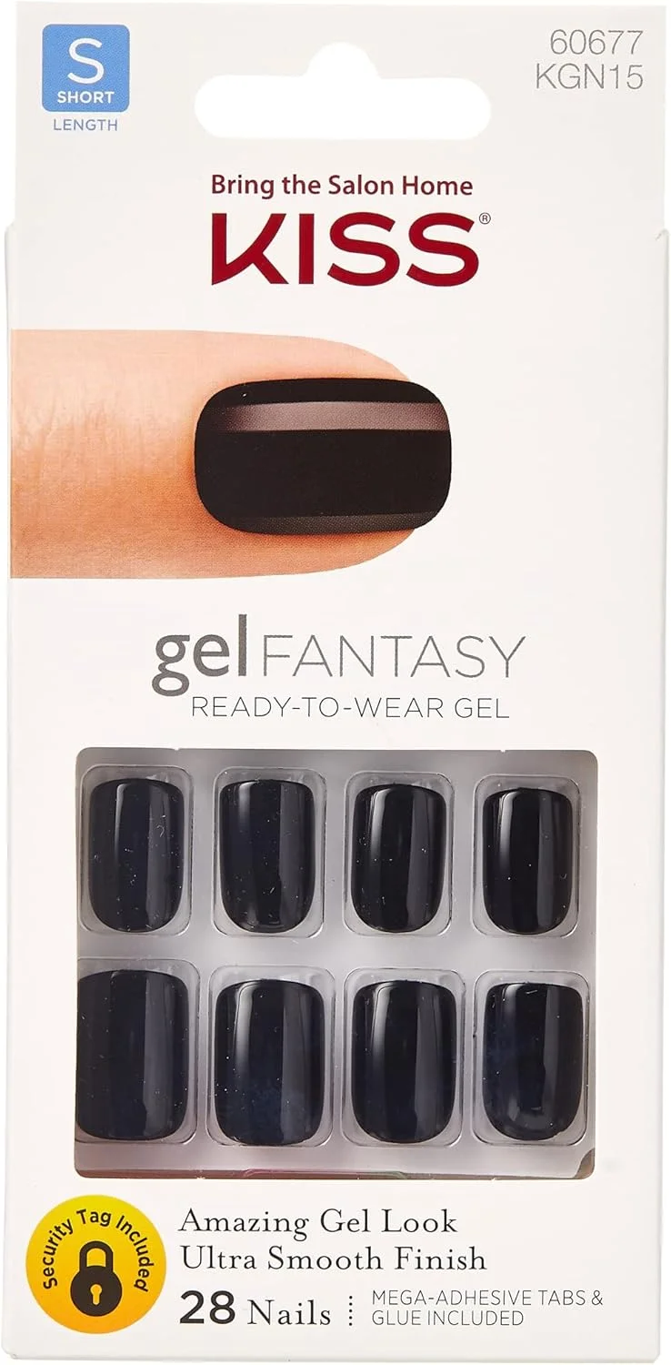 ناخن مصنوعی طرح کوتاه با چسب و چسب ناخن ژلی فانتزی (KGN15-Aim High)