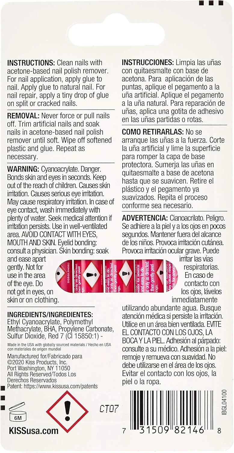 چسب ناخن ژلی صورتی کیس چسب ناخن ژلی صورتی کیس