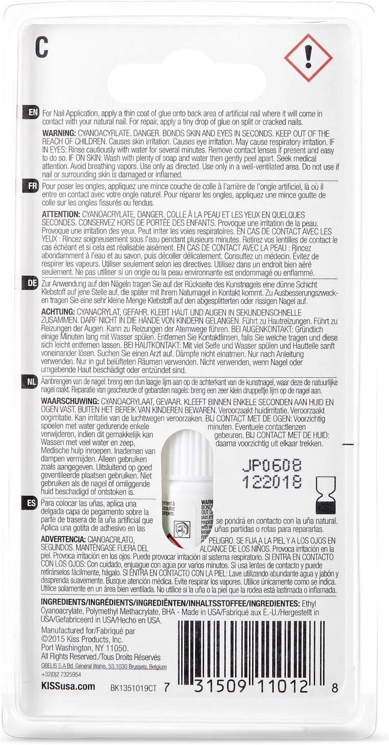 چسب ناخن کیس، تیوپی 3 گرمی (بسته 2 عددی)