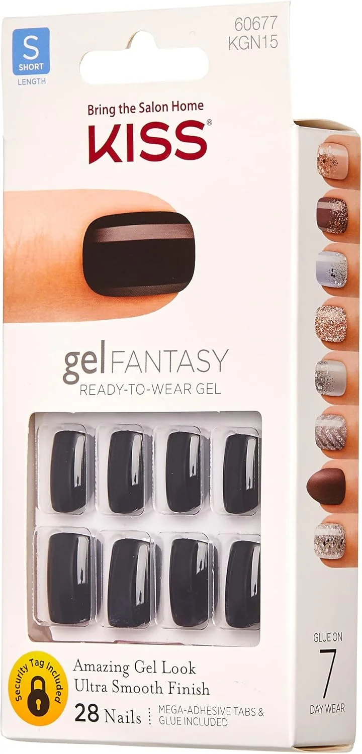 ناخن مصنوعی طرح کوتاه با چسب و چسب ناخن ژلی فانتزی (KGN15-Aim High)