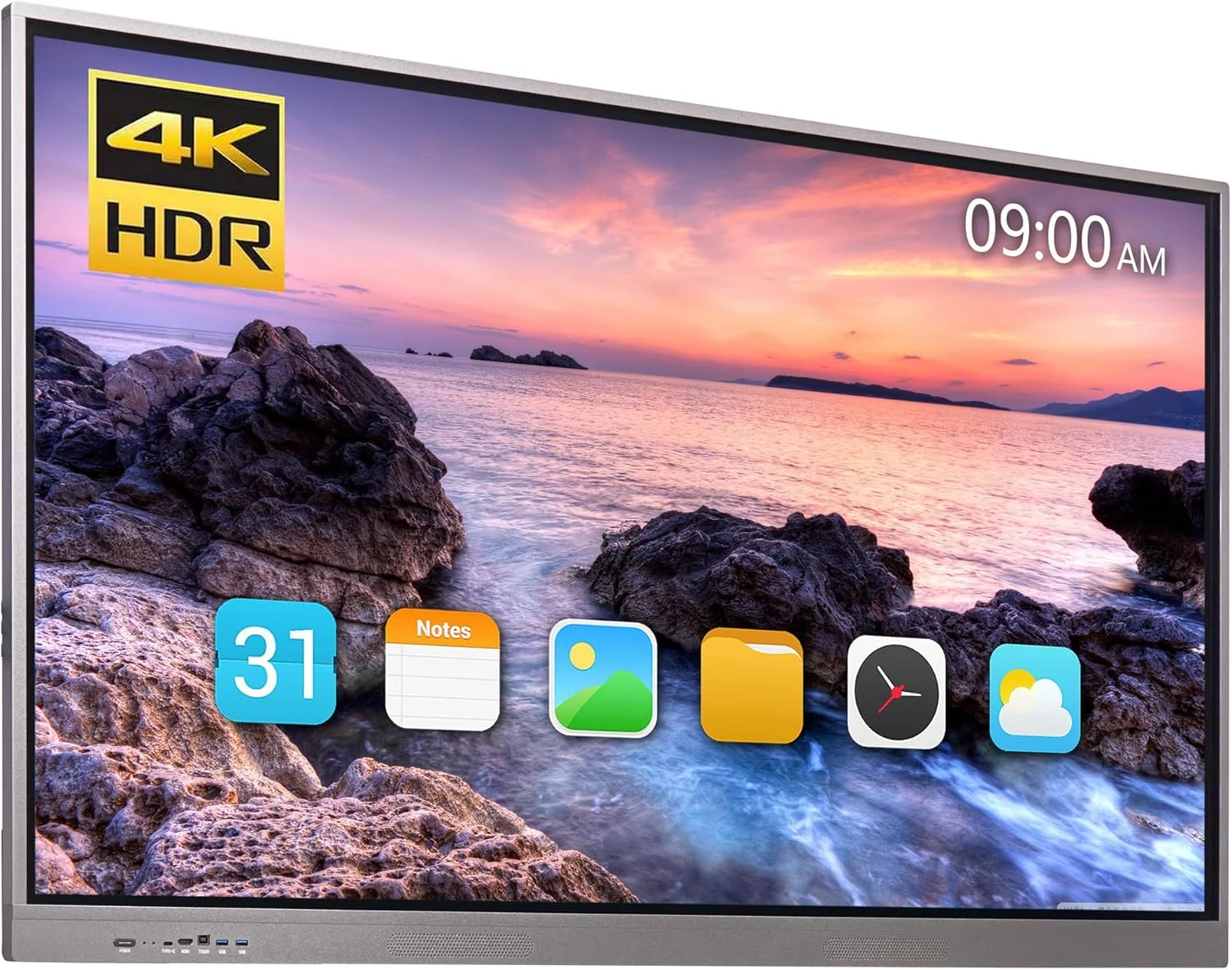 مانیتور لمسی 65 اینچی SELFIE CAT، برد هوشمند، وایت برد الکترونیکی تعاملی 4K، نمایشگر دیجیتال ساینیج برای دفتر و کلاس درس، Core i5-10 RAM 8GB+SSD 128GB