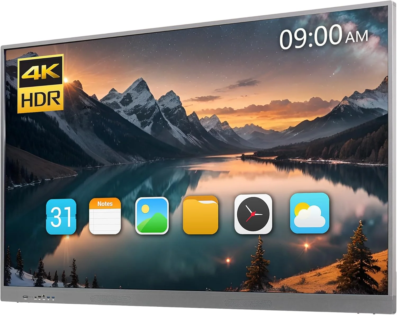 مانیتور لمسی تعاملی SELFIE CAT، تخته هوشمند 55 اینچ 4K UHD، تخته هوشمند لمسی تعاملی، تخته هوشمند برای کلاس درس Core i5-6 RAM 8GB+SSD 128GB (شامل پایه دیواری)