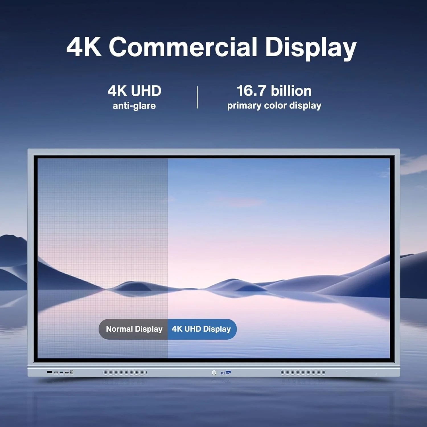 هاب همکاری برد هوشمند، نمایشگر تخته سفید تعاملی دیجیتال 55 اینچی با صفحه لمسی 4K، سیستم دوگانه، تخته هوشمند الکترونیکی برای کلاس درس، دفتر کار، منزل (شامل پایه دیواری)