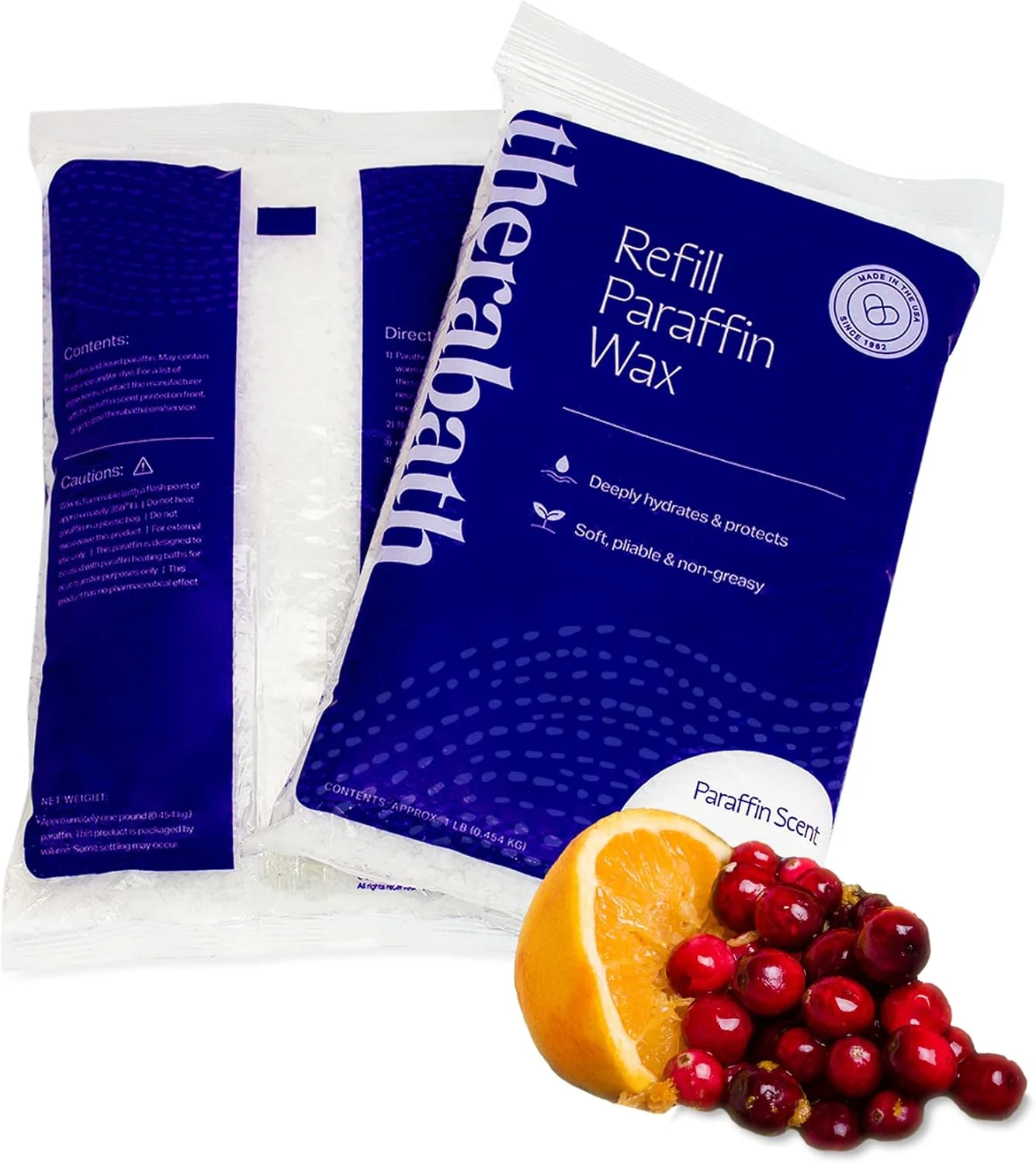 موم پارافین Therabath - برای تسکین درد آرتروز و گرفتگی عضلات - آبرسانی و محافظت عمیق - 2.7 کیلوگرم رایحه کرن‌بری