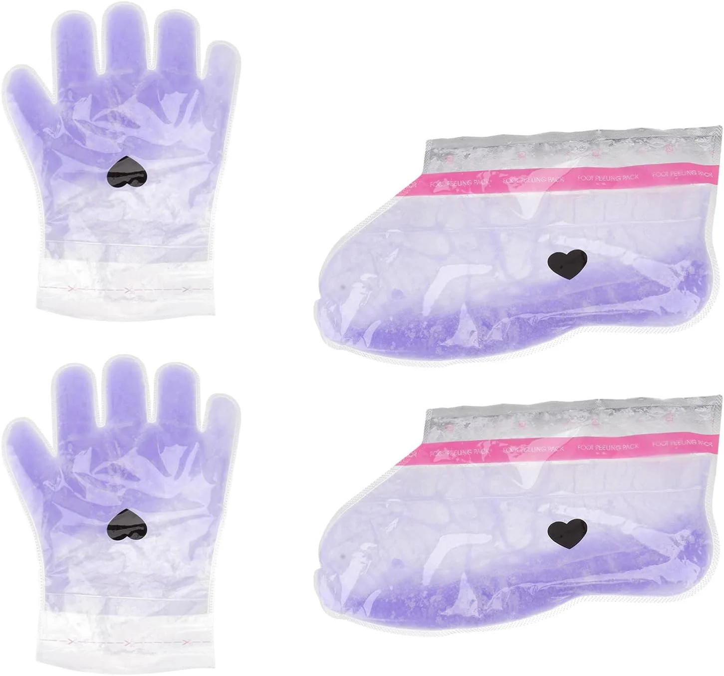 2 جفت روکش دستکش و پاپوش برای پارافین تراپی با رایحه اسطوخودوس (بنفش)