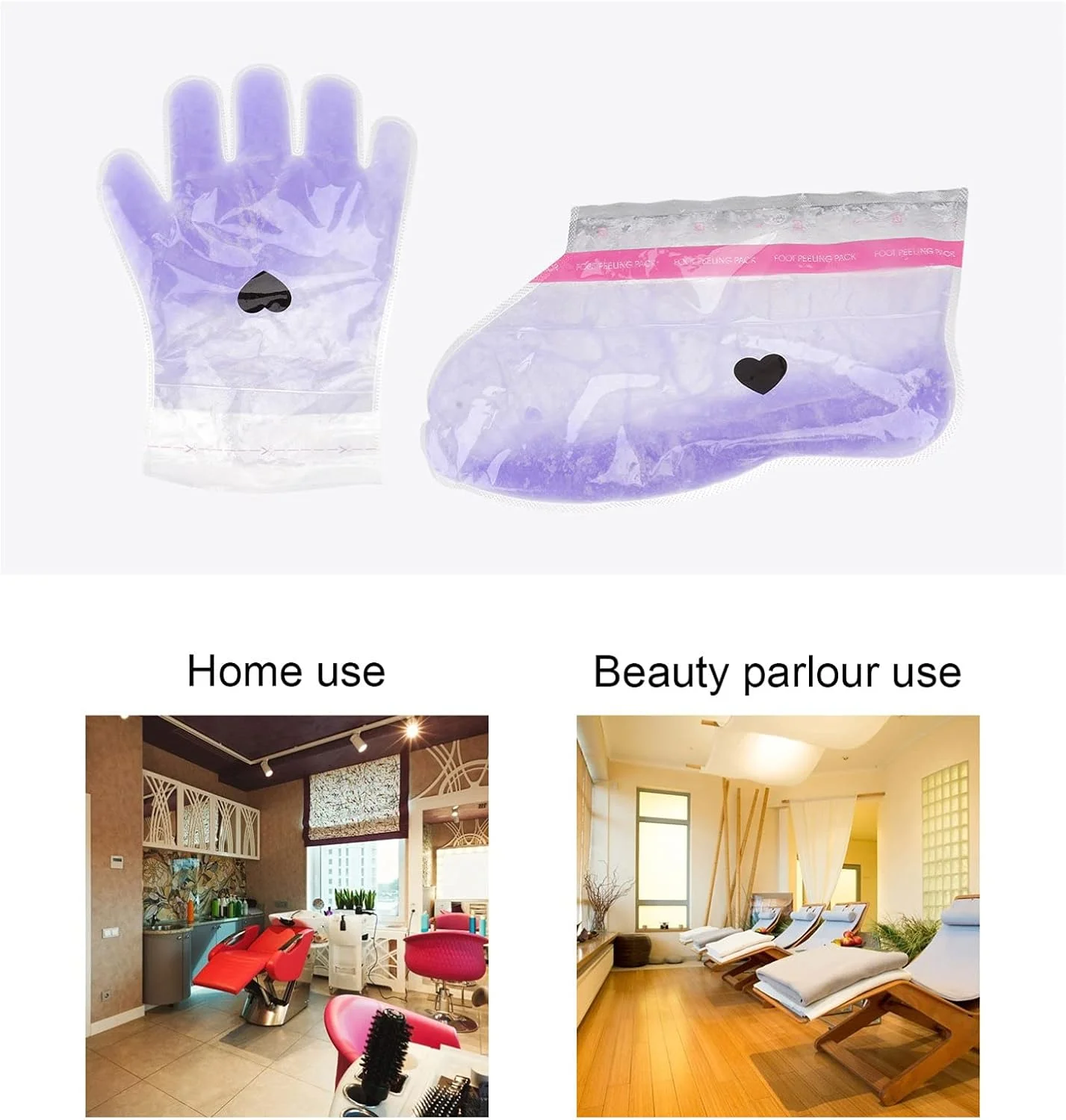 2 جفت روکش دستکش و پاپوش برای پارافین تراپی با رایحه اسطوخودوس (بنفش)