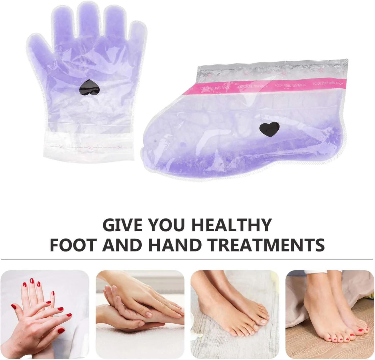 2 جفت روکش دستکش و پاپوش برای پارافین تراپی با رایحه اسطوخودوس (بنفش)