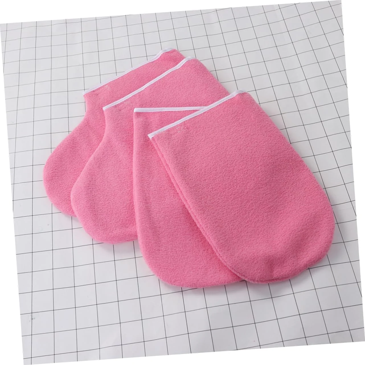 ست دستکش و پاپوش پارافین تراپی، صورتی، 2 جفت، دستکش های اسپا