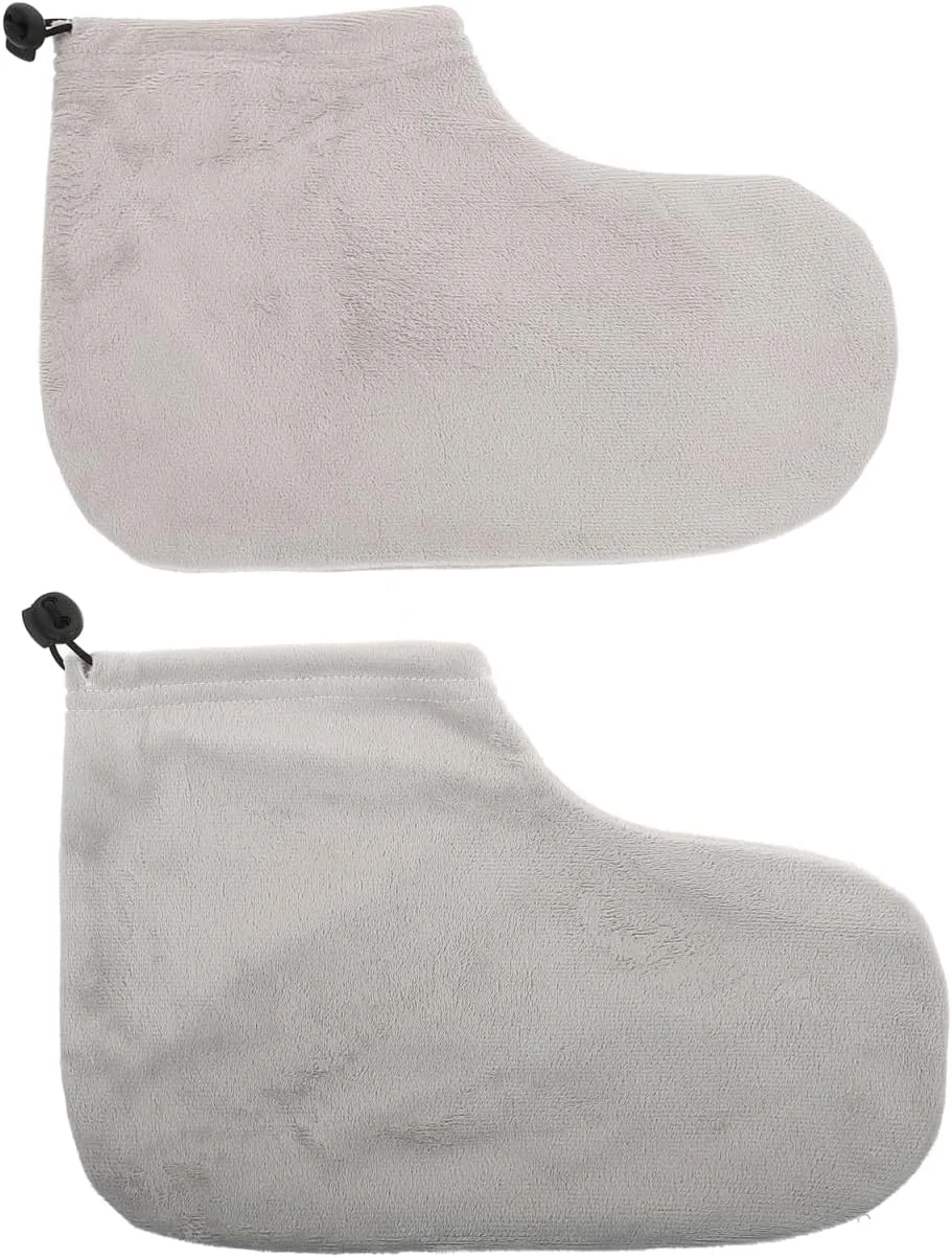 HEALLILY روکش های نخی برای حمام پارافین، مرطوب کننده و مناسب برای پوشش پا، کیت درمان پا، روکش های عایق پا برای گرم کننده پارافین، مناسب برای بانوان، درمان گرم HEALLILY روکش های نخی برای حمام پارافین، مرطوب کننده و مناسب برای پوشش پا، کیت درمان پا، روکش های عایق پا برای گرم کننده پارافین، مناسب برای بانوان، درمان گرم