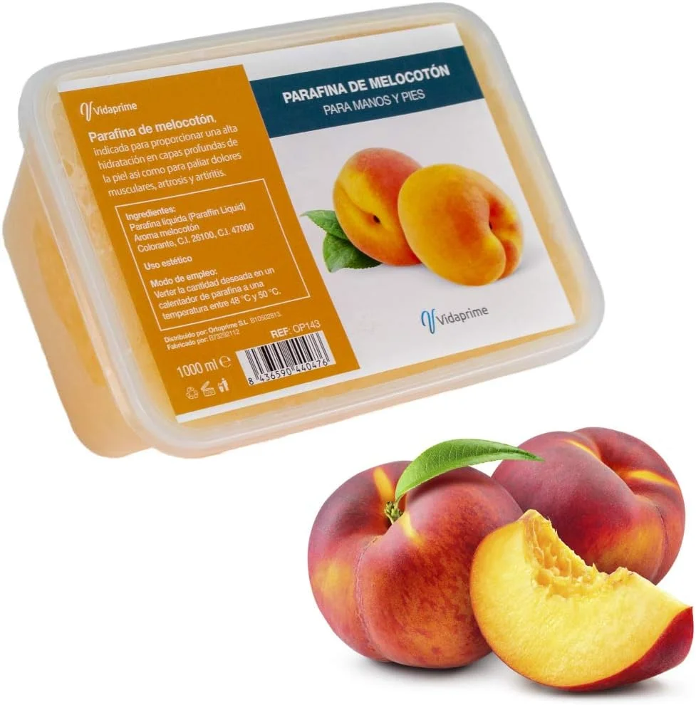 پارافین برای توانبخشی دست و پا 1000 میلی لیتر - رایحه اسانس هلو برای ماساژ پارافین - حمام پارافین حرفه ای پارافین برای توانبخشی دست و پا 1000 میلی لیتر - رایحه اسانس هلو برای ماساژ پارافین - حمام پارافین حرفه ای