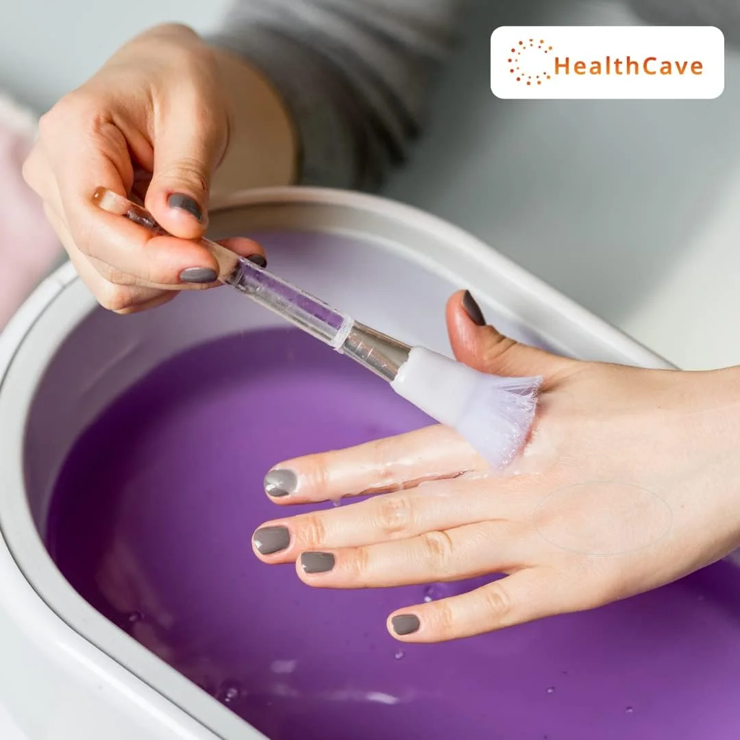 بلوک پارافین معطر یاس Healthcave – بسته 450 گرمی برای درمان و زیبایی – آبرسانی عمیق برای دست ها، پاها، پاشنه های ترک خورده، تسکین آرتروز – روغن های طبیعی، پارافین با کیفیت اسپا | مناسب برای سالن