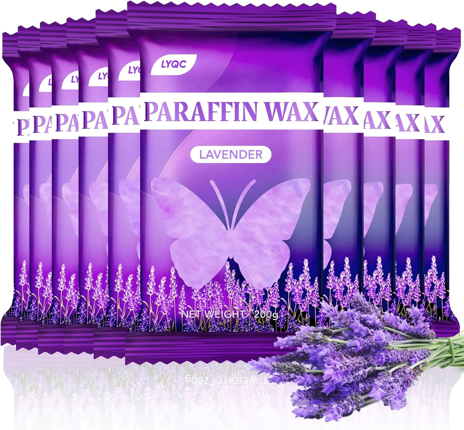 موم پارافین، 10 بسته موم حمام پارافین برای دست و پا برای تسکین عضلات سفت و درد آرتریت - عمیقا پوست دست و پا را مرطوب و محافظت می کند (اسطوخودوس) موم پارافین، 10 بسته موم حمام پارافین برای دست و پا برای تسکین عضلات سفت و درد آرتریت - عمیقا پوست دست و پا را مرطوب و محافظت می کند (اسطوخودوس)