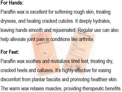 پارافین تراپی اسپا، 450 گرم، پرتقالی، آبرسانی عمیق برای دست و پا