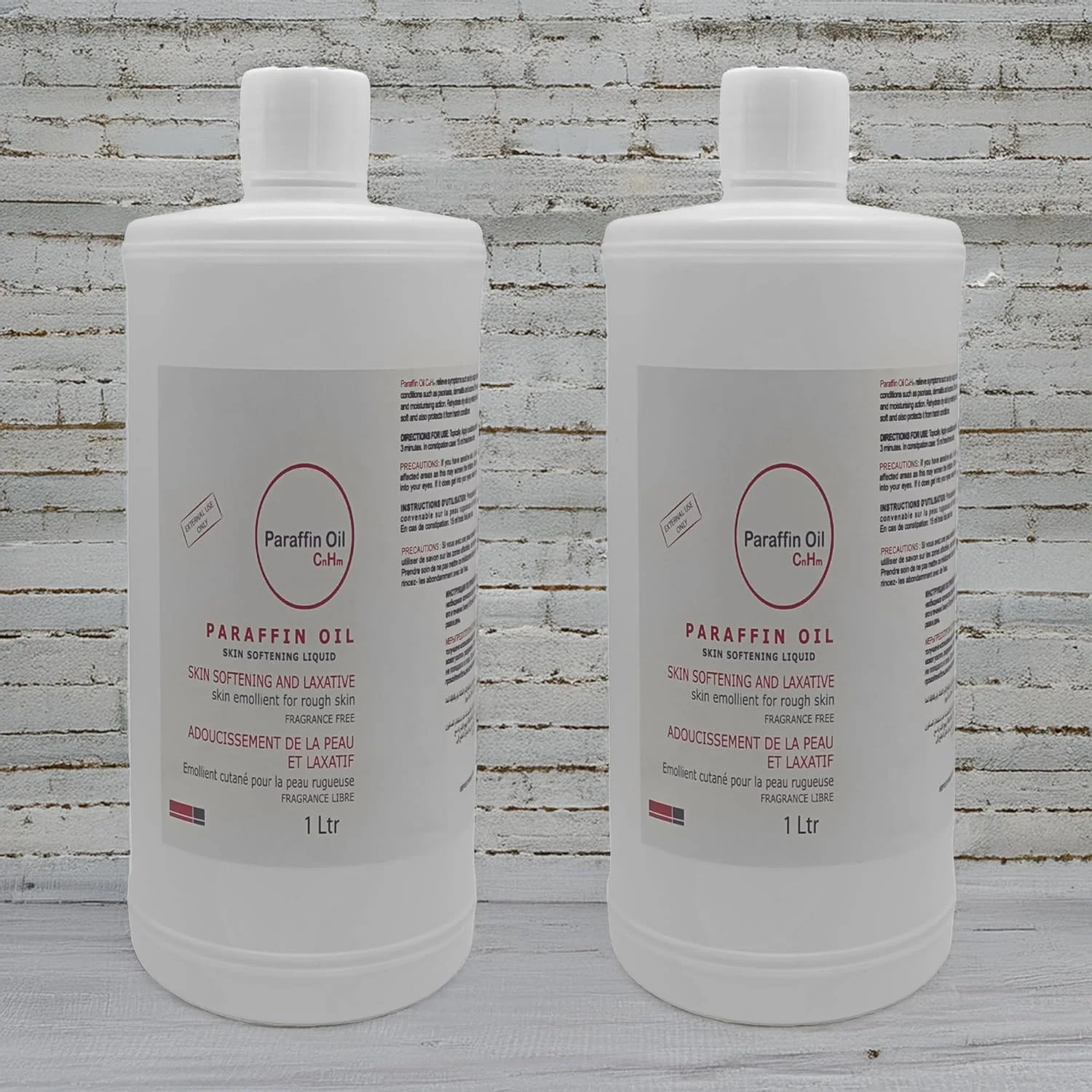 مایع نرم کننده پوست روغن پارافین کینگ ماریوت تجهیزات پزشکی 1000 میلی لیتر بدون عطر، نرم کننده پوست برای پوست های زبر (2 عدد)