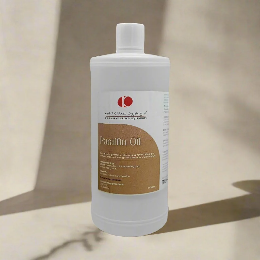 روغن پارافین 1000 میلی لیتری تجهیزات پزشکی کینگ ماریوت | مایع نرم کننده پوست بدون عطر | نرم کننده پوست برای پوست های زبر (1 عدد)