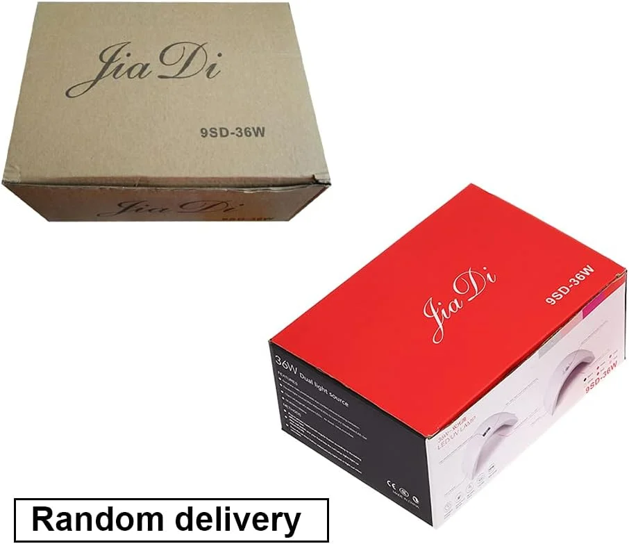 دستگاه خشک کن لاک ناخن UV LED 36 وات با 12 چراغ LED، مناسب برای خشک کردن ژل ناخن، ابزار طراحی ناخن سالن