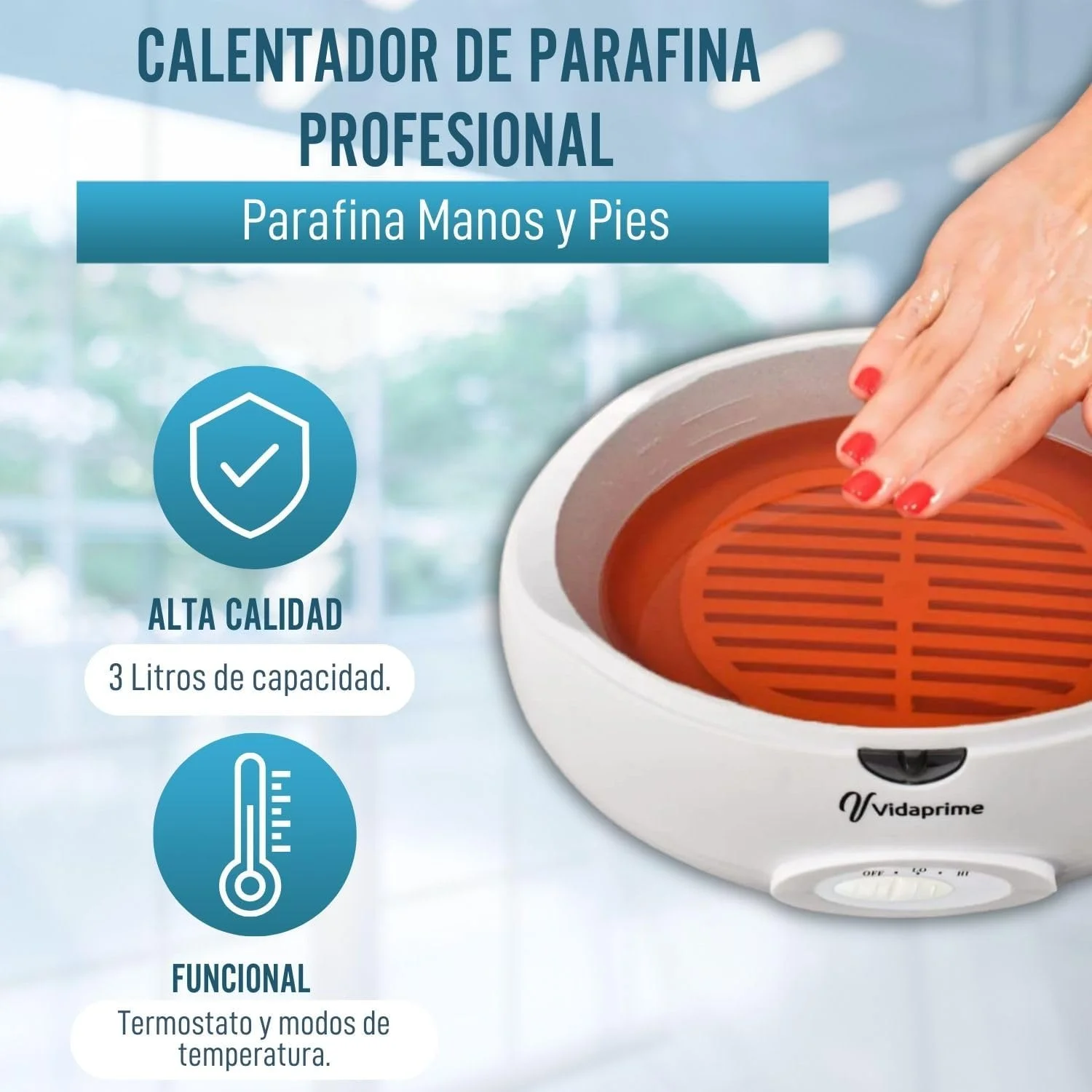 دستگاه پارافین تراپی برای دست و پا، مناسب آرتروز - ۳ لیتر - دستگاه پارافین درمانی، فیزیوتراپی و تسکین درد عضلانی - دستگاه پارافین حرفه ای - حمام پارافین توانبخشی دستگاه پارافین تراپی برای دست و پا، مناسب آرتروز - ۳ لیتر - دستگاه پارافین درمانی، فیزیوتراپی و تسکین درد عضلانی - دستگاه پارافین حرفه ای - حمام پارافین توانبخشی