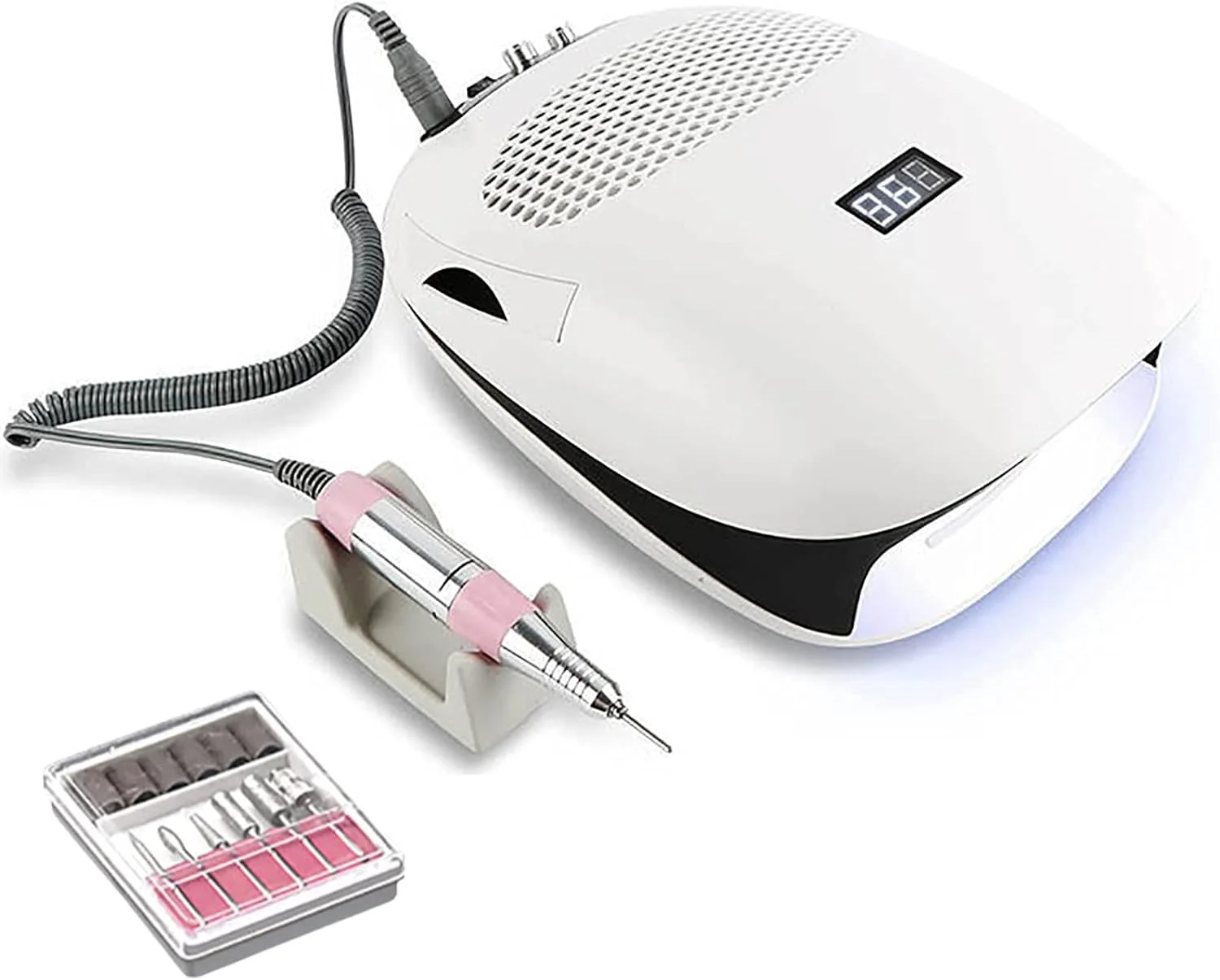 دستگاه ۳ در ۱: خشک کن لاک ناخن، دستگاه دریل برقی ناخن، جمع کننده گرد و غبار ناخن، جاروبرقی مکنده، مانیکور ناخن برای ناخن های اکریلیک دستگاه ۳ در ۱: خشک کن لاک ناخن، دستگاه دریل برقی ناخن، جمع کننده گرد و غبار ناخن، جاروبرقی مکنده، مانیکور ناخن برای ناخن های اکریلیک