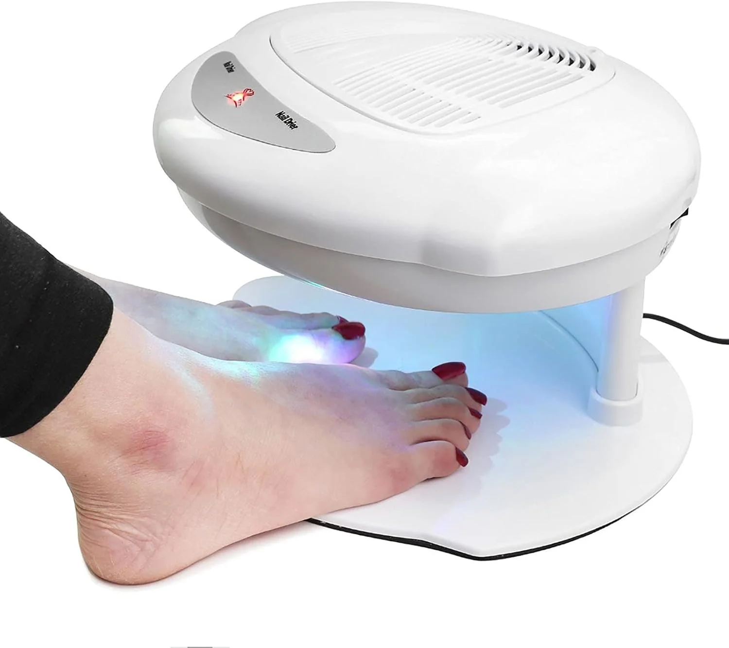 دستگاه خشک کن لاک ناخن حرفه ای با حسگر اتوماتیک، باد گرم و خنک، مناسب برای سالن های آرایشی، خشک کن لاک ژل ناخن، بدون آسیب به دست و پا