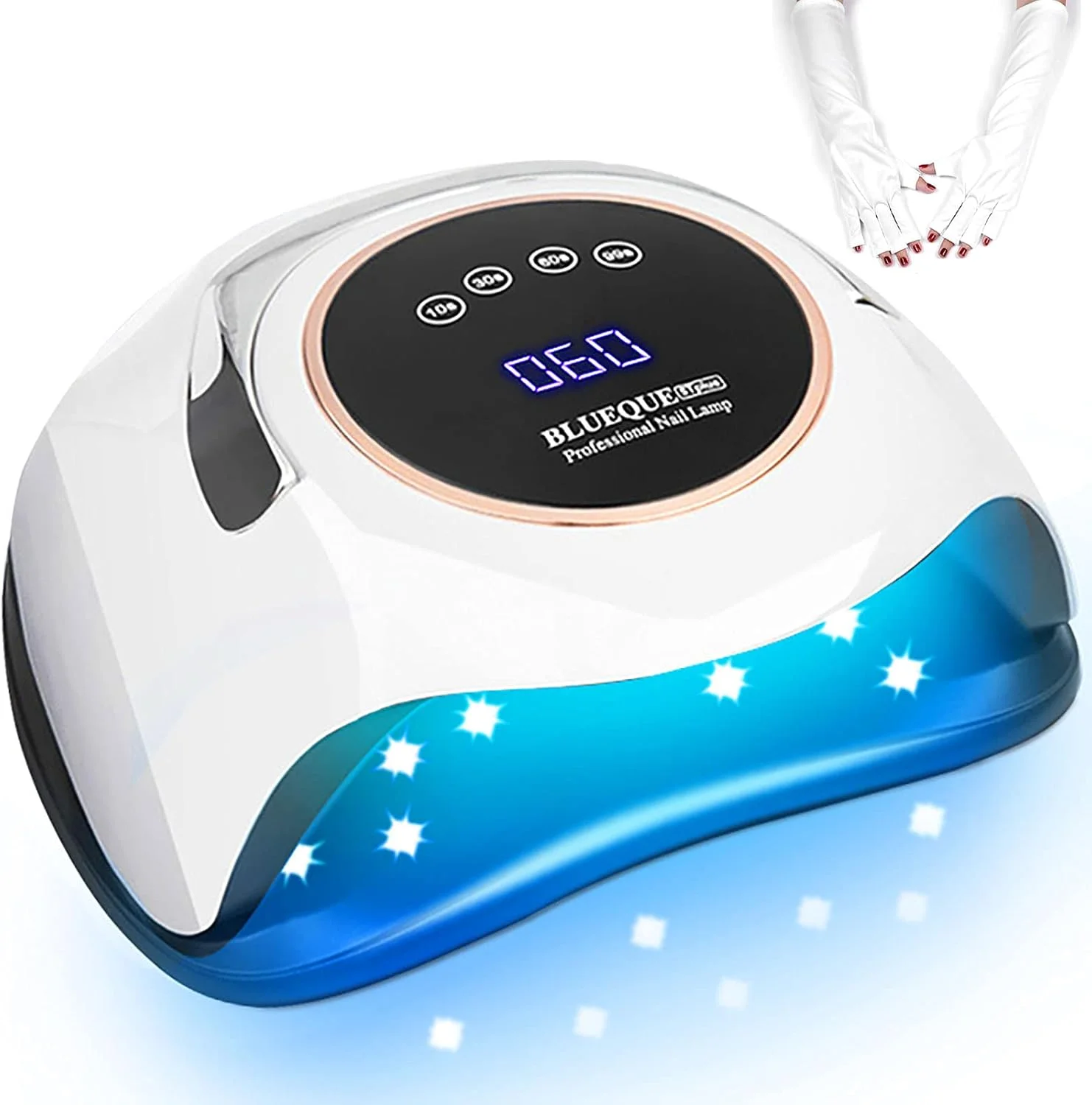 دستگاه خشک کن لاک ناخن قابل حمل 180 وات LED با سنسور هوشمند و تایمر، ابزار مانیکور دستگاه خشک کن لاک ناخن قابل حمل 180 وات LED با سنسور هوشمند و تایمر، ابزار مانیکور