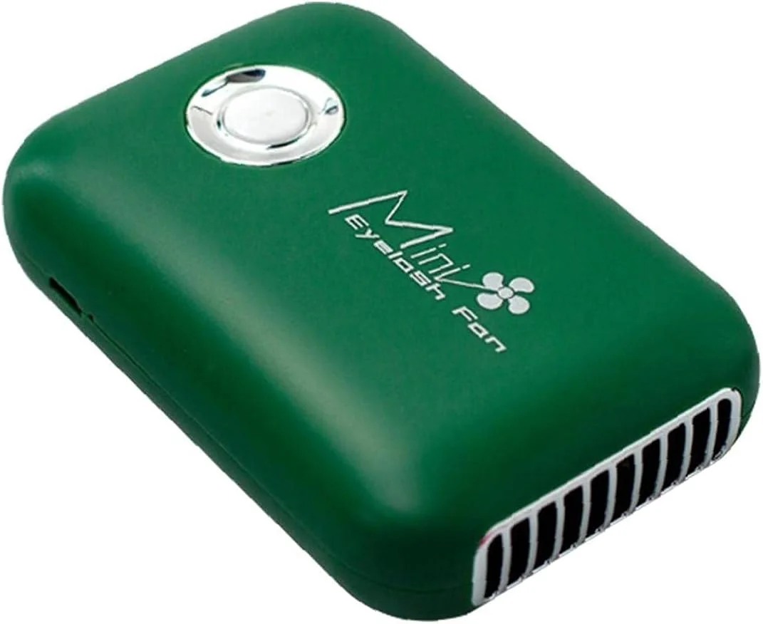 پنکه دستی مژه، مینی USB قابل شارژ، پنکه خنک کننده خشک کننده سریع، ابزار آرایش سبز، مینی سشوار