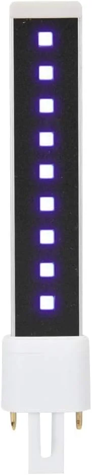 لامپ تیوبی خشک کن ژل ناخن با منبع نور دوگانه 365+405 نانومتر 9 وات با بازده نوری بالا