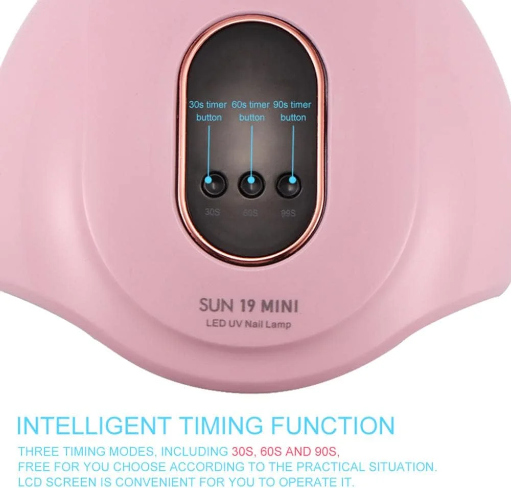 دستگاه خشک کن لاک ناخن UV LED 54 وات، دستگاه خشک کن حرفه ای لاک ژل، چراغ UV ناخن با 3 تنظیم تایمر، خشک کن LED ژل لاک ناخن، ابزار حرفه ای طراحی ناخن با سنسور اتوماتیک، نمایشگر LCD