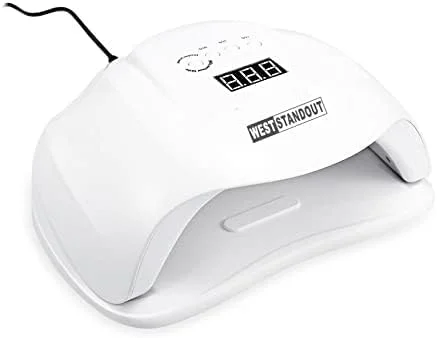 دستگاه خشک کن لاک ناخن UV LED 54 وات، خشک کن سریع و حرفه ای لاک ژل با 4 تنظیم تایمر و سنسور هوشمند، مناسب مانیکور/پدیکور، دارای 36 عدد LED (SUNX)