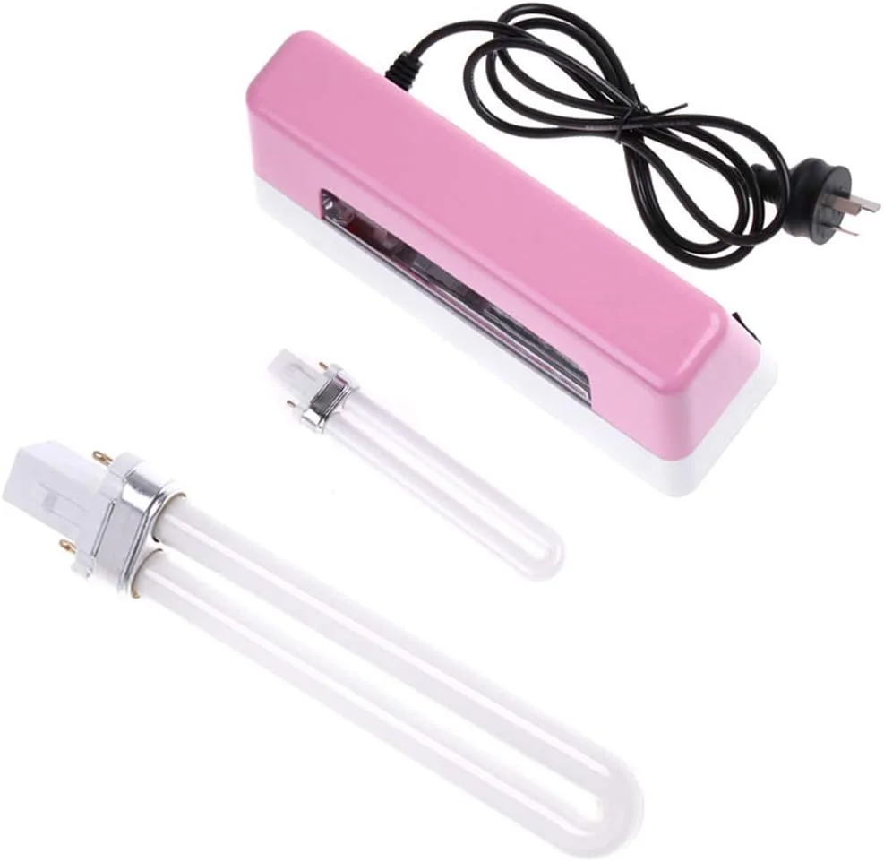 لامپ UV تیوبی 9 وات LED، منبع نور دوگانه جایگزین برای خشک کن طراحی ناخن