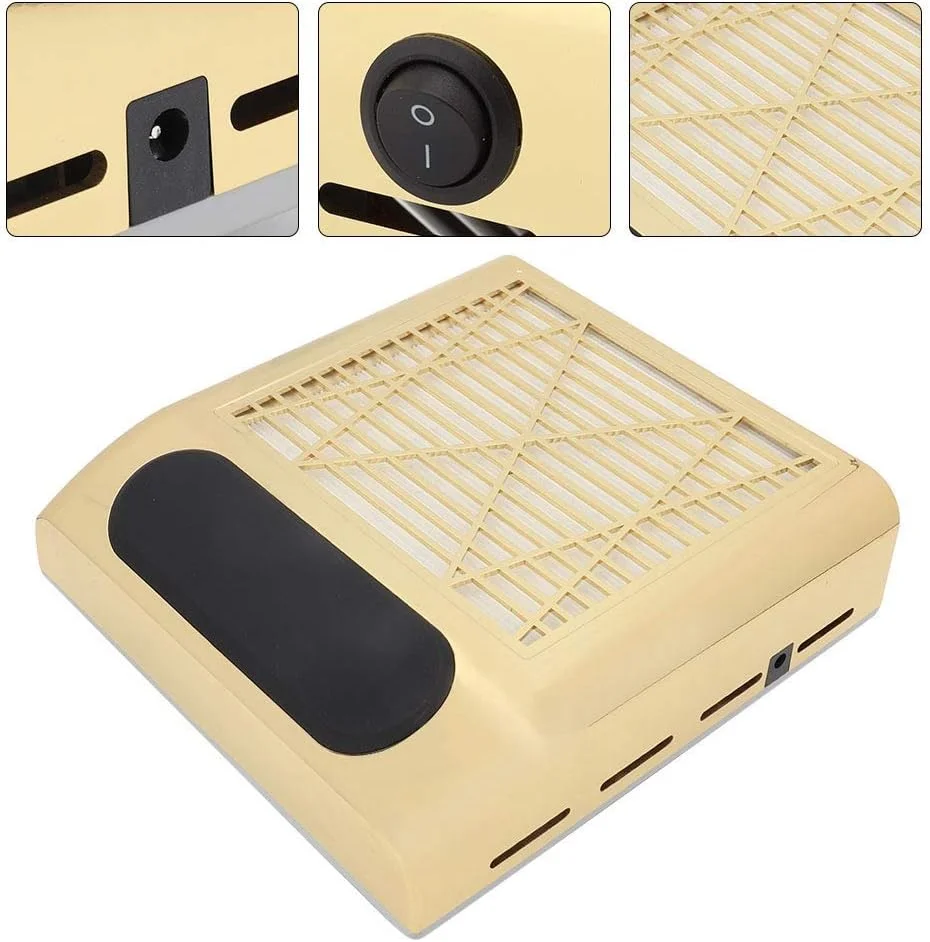 دستگاه مکنده گرد و غبار ناخن 80 وات، جمع کننده گرد و غبار ناخن، میز استخراج گرد و غبار، ابزار مانیکور و لوازم جانبی ناخن با مکش قوی