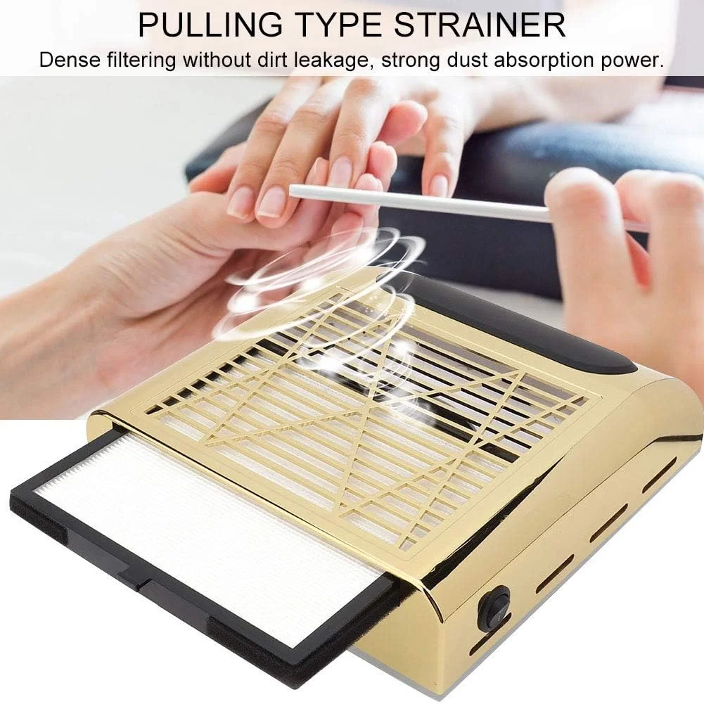 دستگاه مکنده گرد و غبار ناخن 80 وات، جمع کننده گرد و غبار ناخن، میز استخراج گرد و غبار، ابزار مانیکور و لوازم جانبی ناخن با مکش قوی