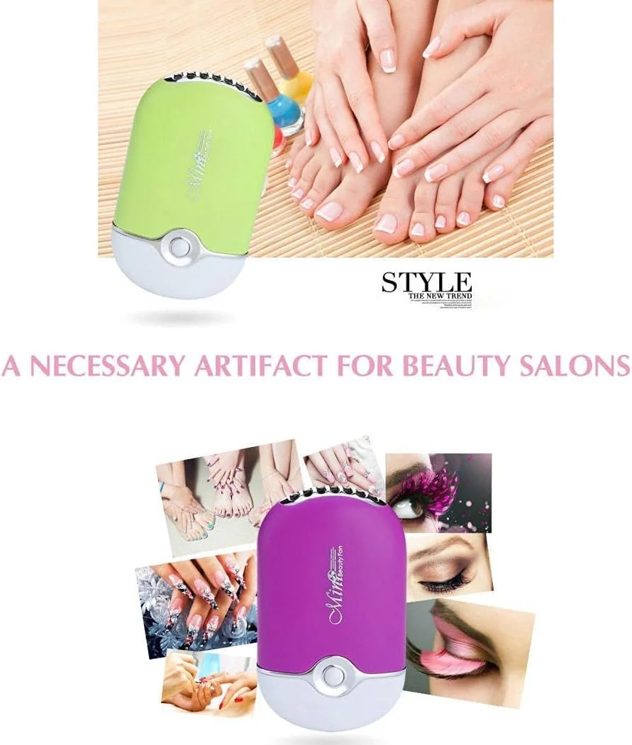 فن مژه USB، خشک کن مژه، با باتری 500mAh کار می کند و می تواند 2-3 ساعت کار کند، با یک اسفنج داخلی، هوای خنک تولید می کند. هدیه ای برای خانم ها، علاقه مندان به آرایش.