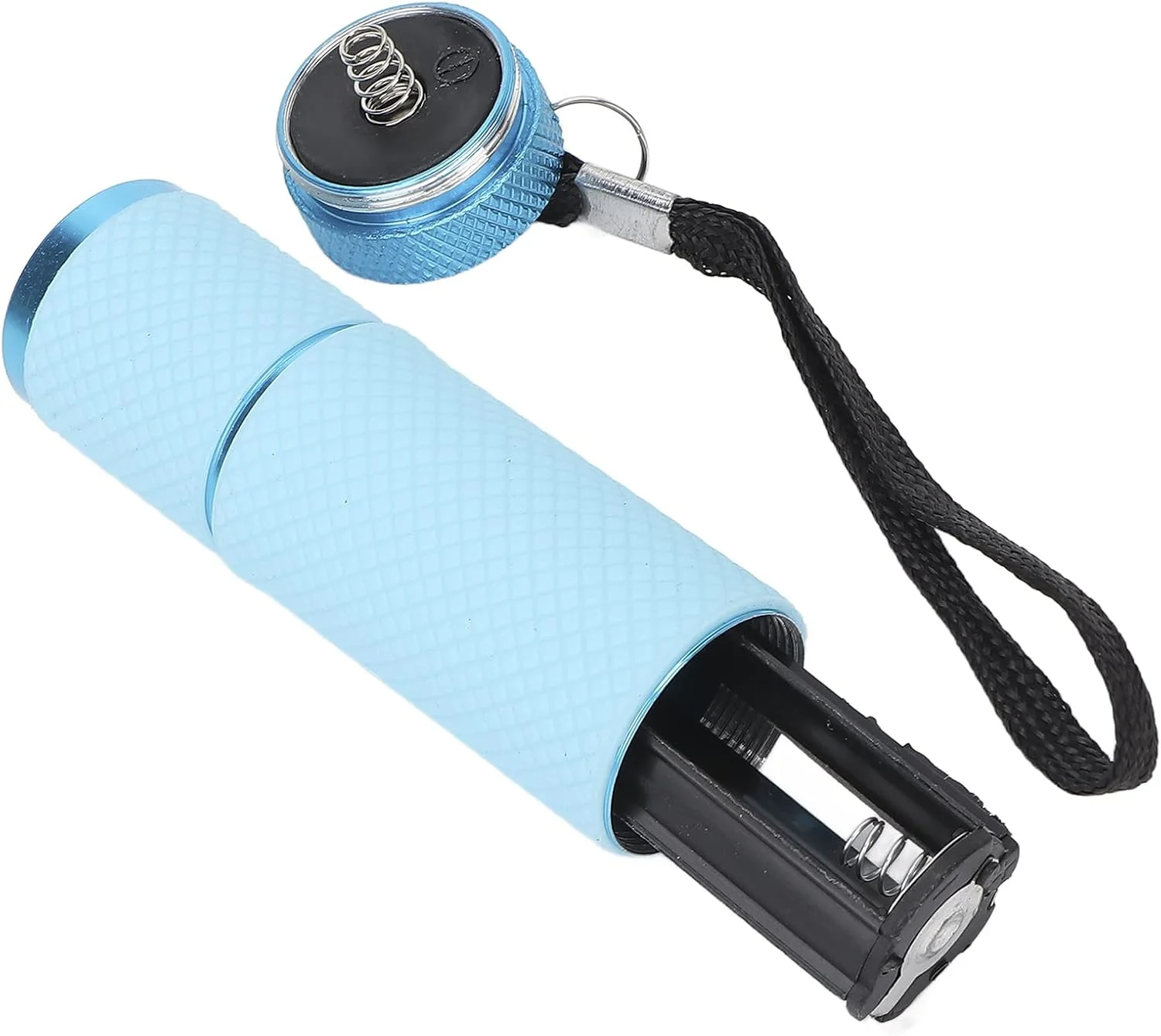 چراغ ناخن مینی UV LED برای ژل ناخن 9 LED چراغ قوه قابل حمل دستگاه خشک کن ناخن ابزار هنر ناخن نور UV (آبی)