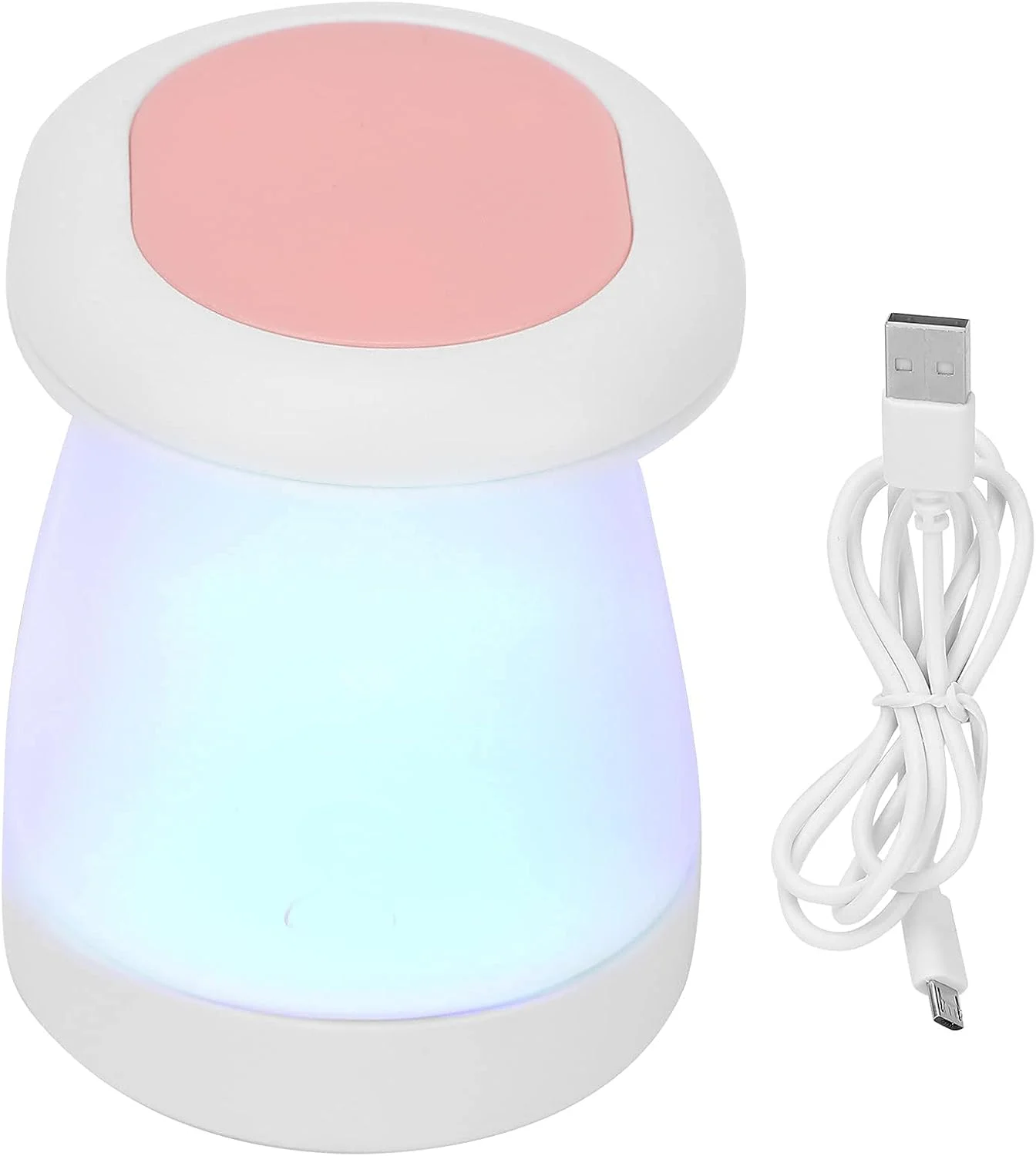 چراغ LED کوچک UV با دو منبع نور، دستگاه خشک کن لاک ژل ناخن 16 واتی