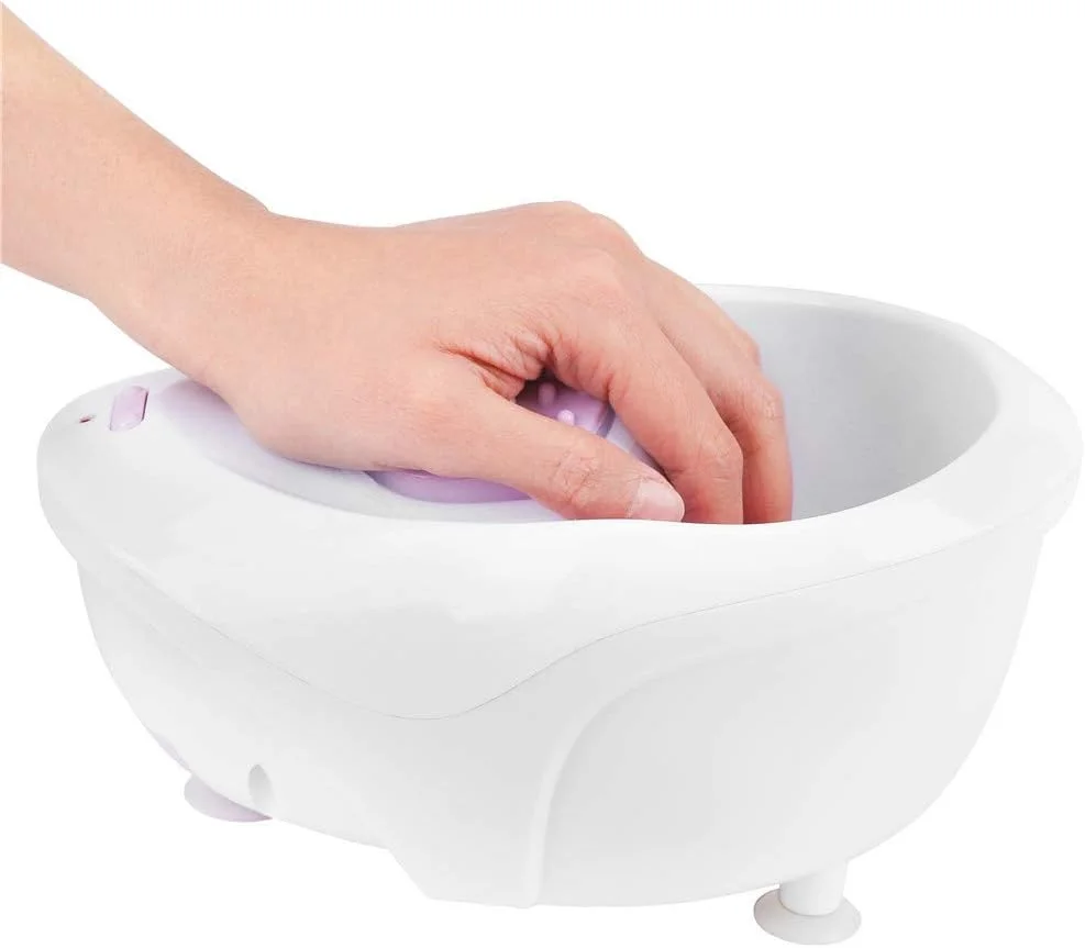 کاسه مانیکور برقی YUYTE، کاسه خیساندن ناخن، برای از بین بردن لاک ناخن، گرد و غبار، کاسه ماساژ مانیکور، مخزن بزرگ آب