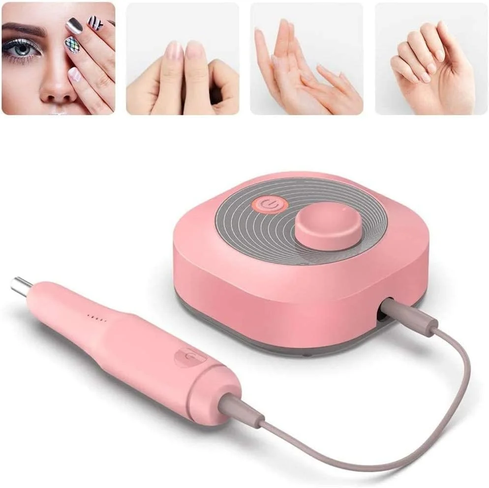 دستگاه طراحی ناخن 2 در 1 BLZQSQ، دستگاه دریل ناخن، مکنده گرد و غبار ناخن، پاک کننده قدرتمند ناخن با فن جمع کننده گرد و غبار، ابزار مانیکور برای جاروبرقی