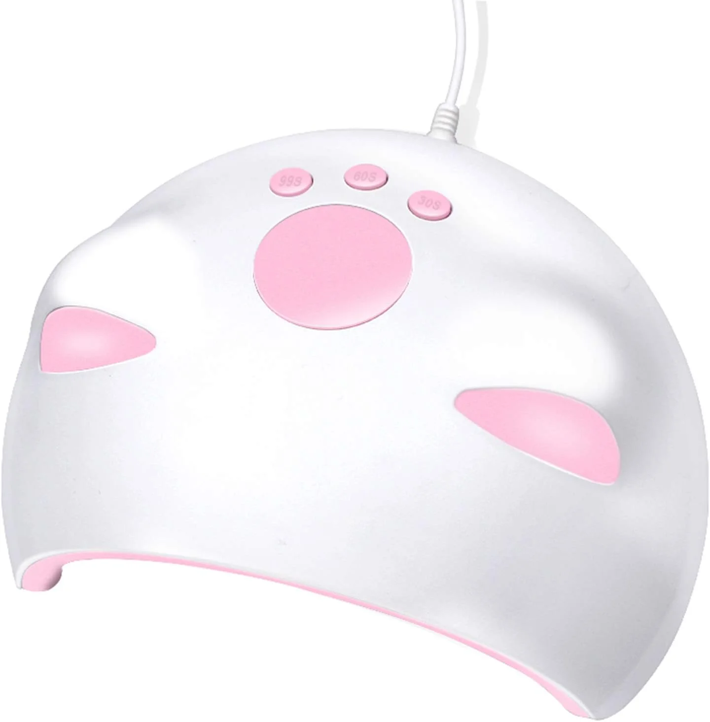 دستگاه خشک کن لاک ناخن، لامپ LED UV 60 وات با 3 تنظیم تایمر و نمایشگر دیجیتال