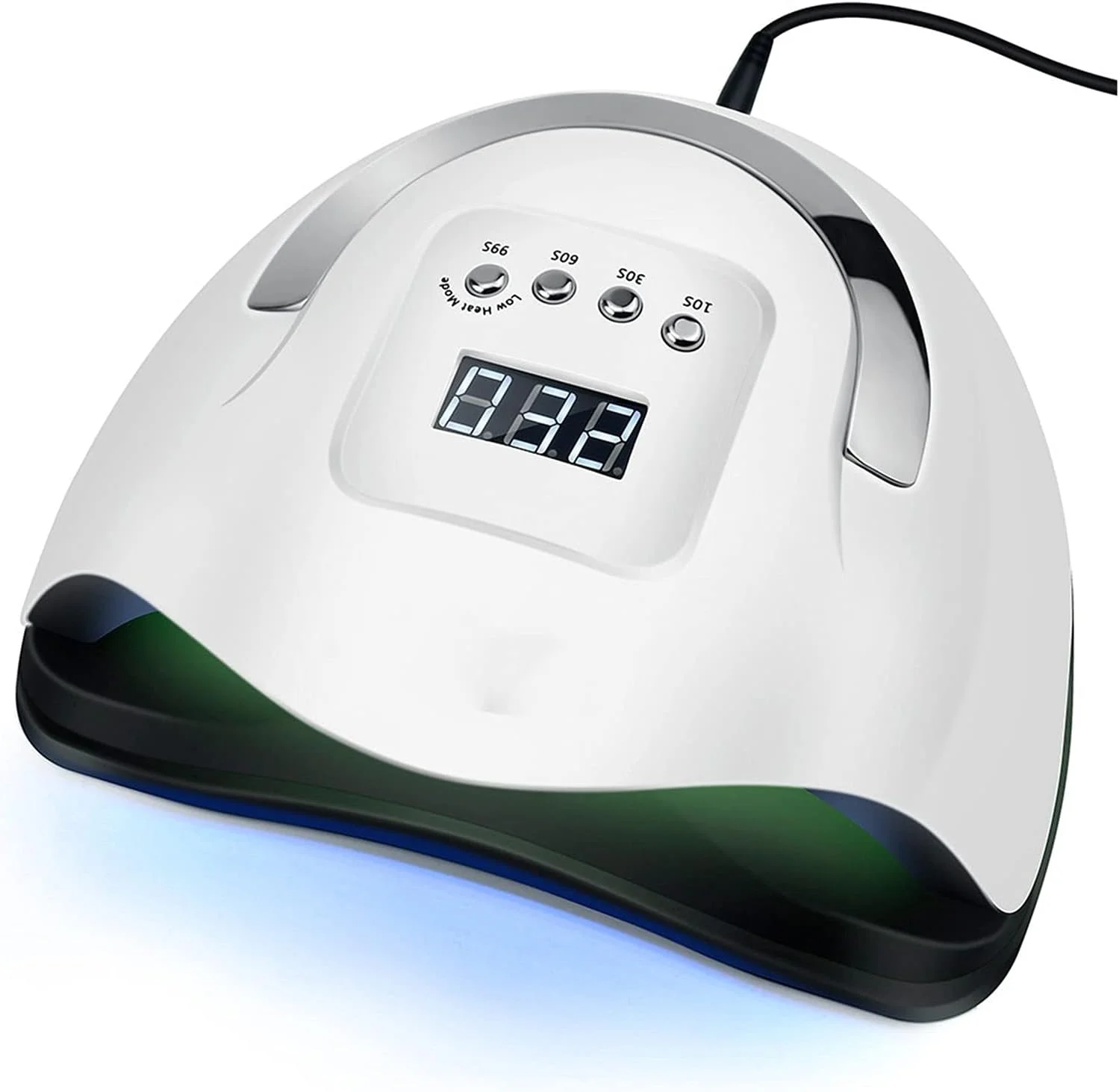 دستگاه خشک کن لاک ناخن LED مناسب برای انواع ژل ها، دارای 57 لامپ LED، تایمر 10/30/60 ثانیه، مناسب برای مانیکور و پدیکور