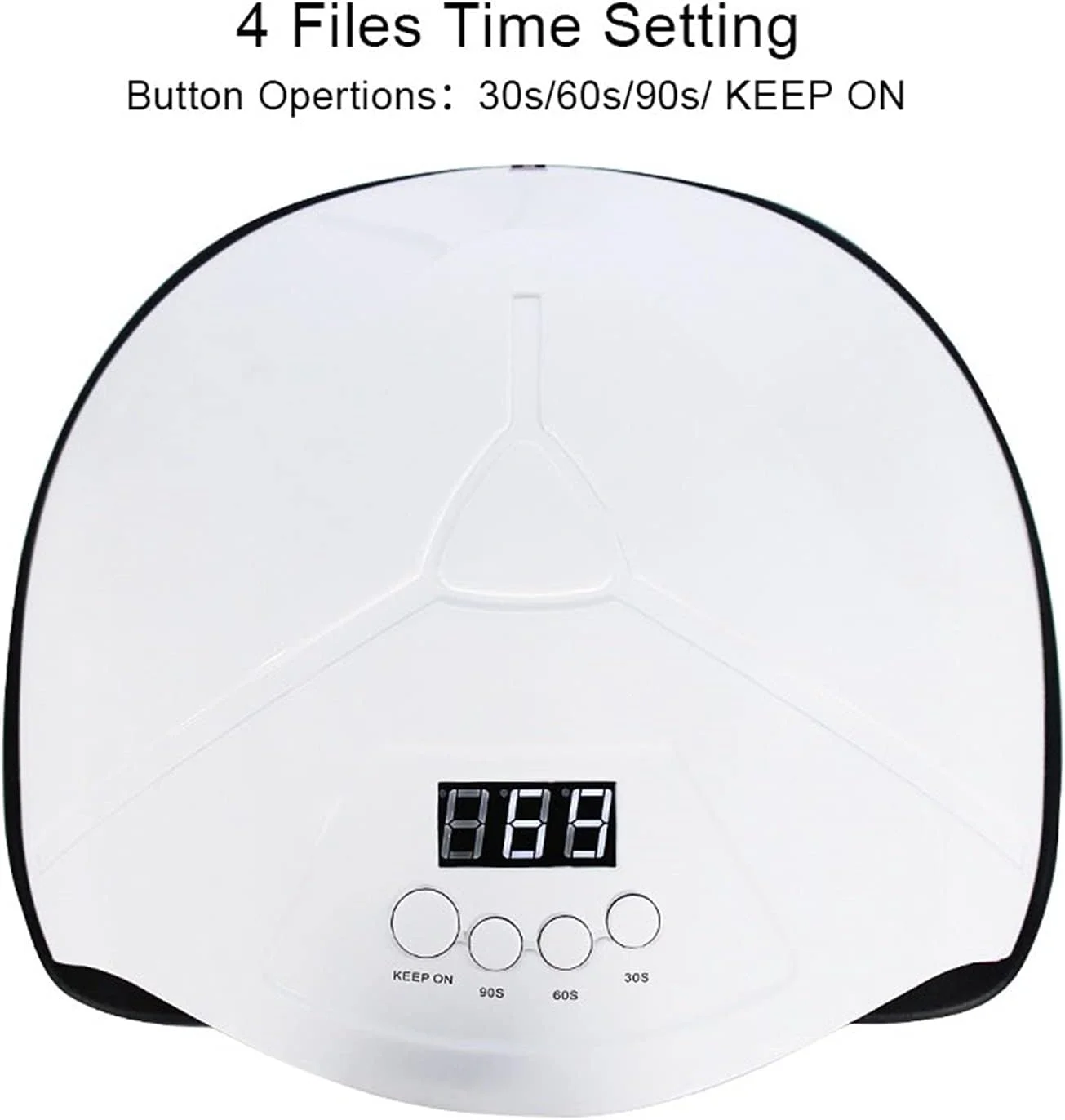 دستگاه خشک کن لاک ناخن LED 96/54 وات مناسب برای انواع ژل ها، دارای تایمر 30/60/99 ثانیه ای، اتصال دهنده برای مانیکور و پدیکور